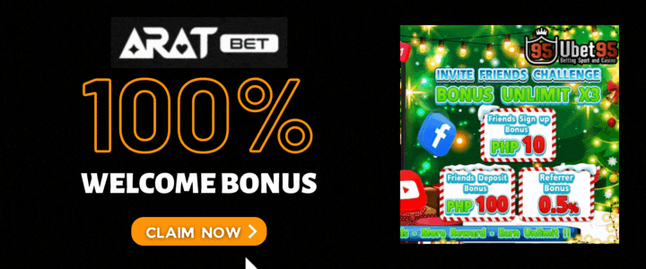 Aratbet 100% Deposit Bonus - Invite Friends Crazy Bonus (1)
